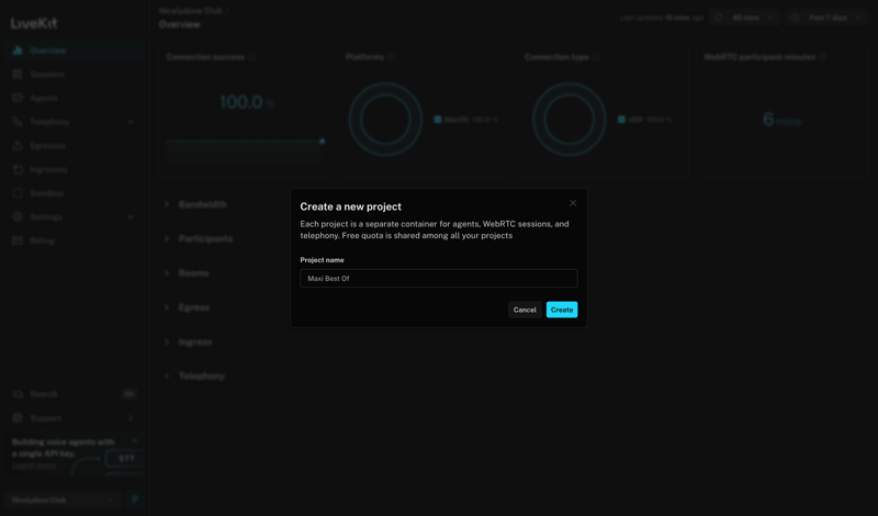 Livekit screen example