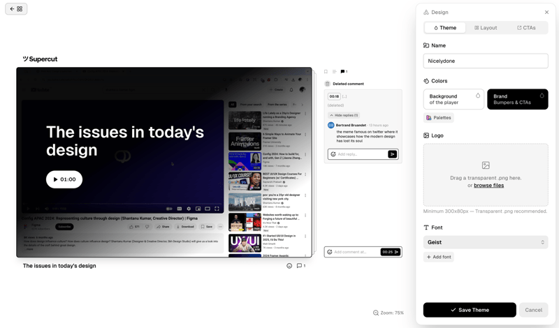 Supercut
			      ux ui design