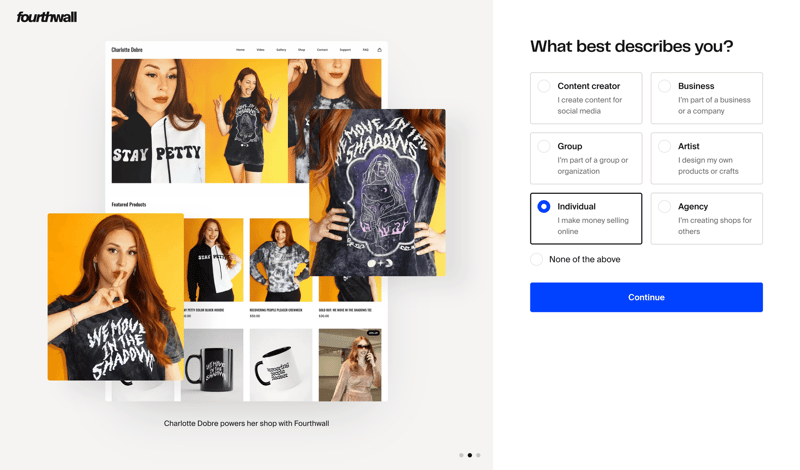 Fourthwall screen example