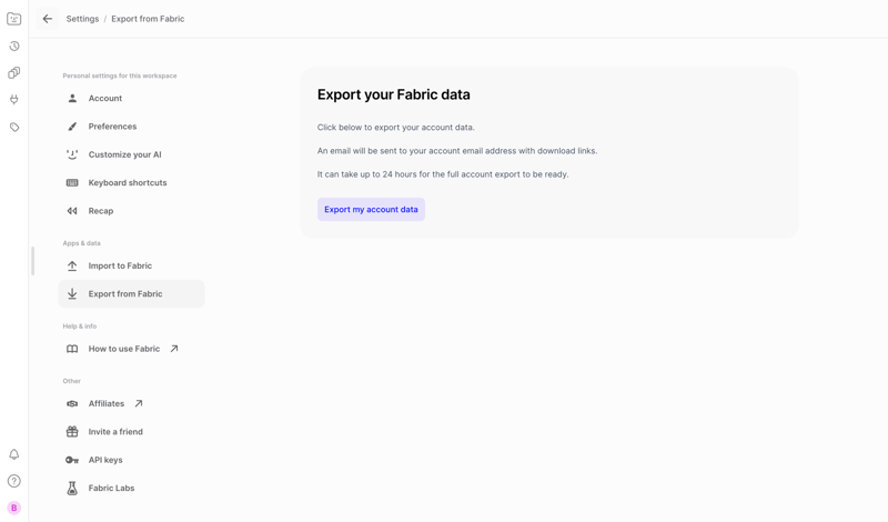Fabric screen example
