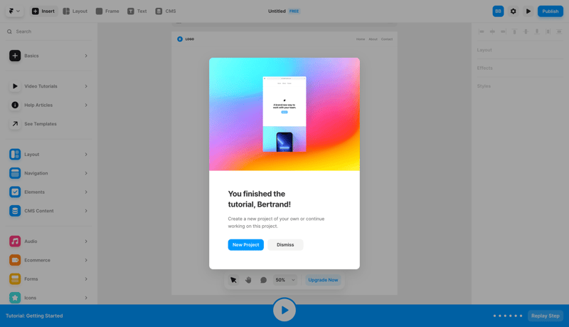 Framer
			        ux ui design