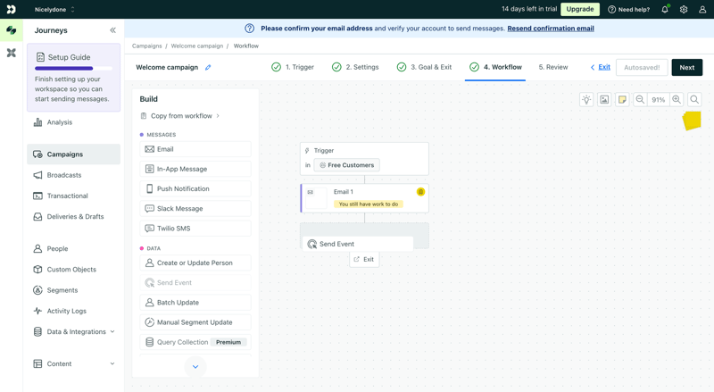 Customer.io
			                ux ui design