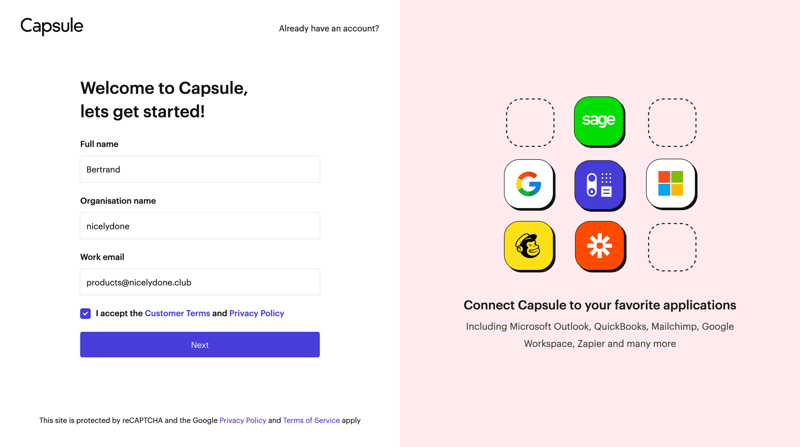 Capsule
			       ux ui design
