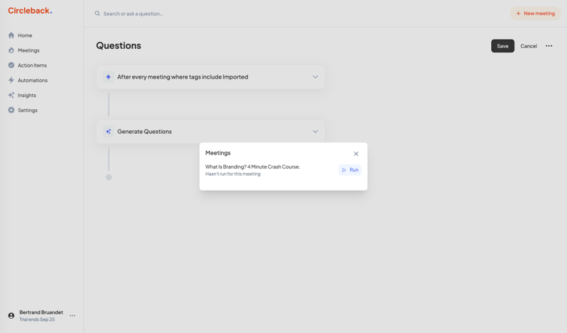 Circleback
			  ux ui design
