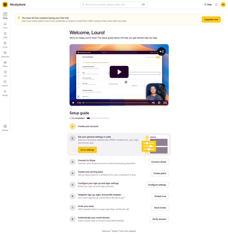 Outseta
			        ux ui design