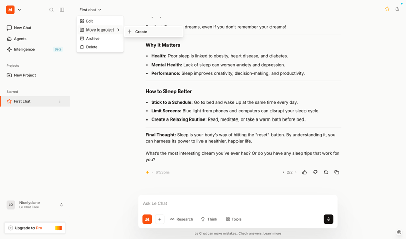 Mistral screen example