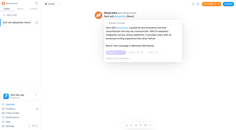Typefully
			       ux ui design