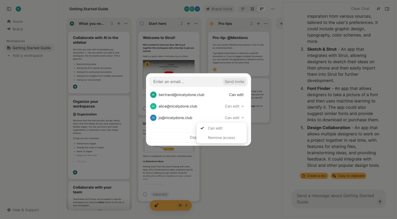 Strut
			             ux ui design