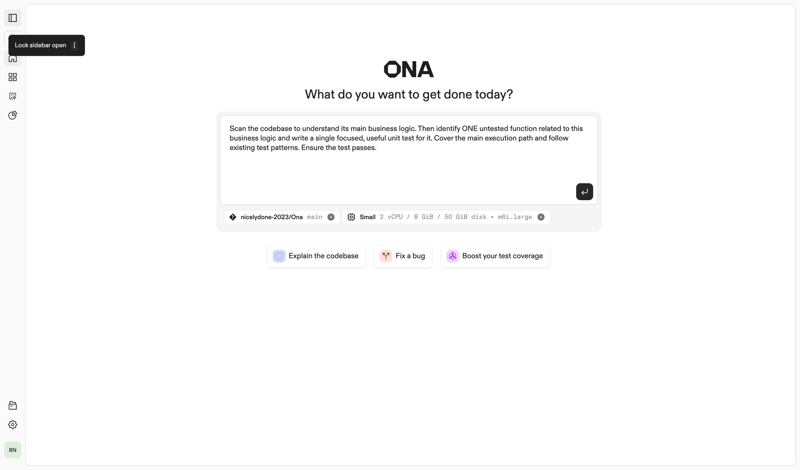 Ona screen example