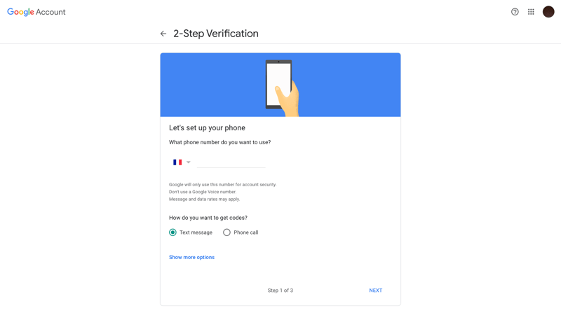 Google Account
			 ux ui design