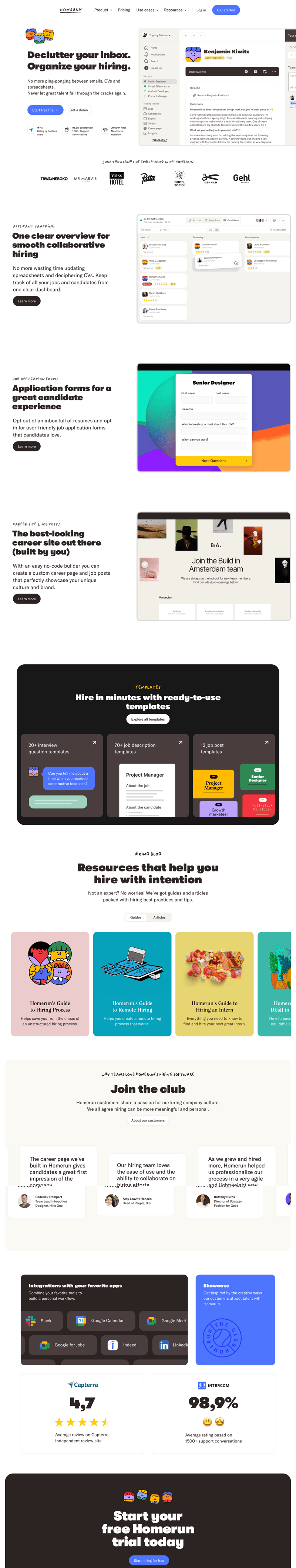 Homerun
			       ux ui design
