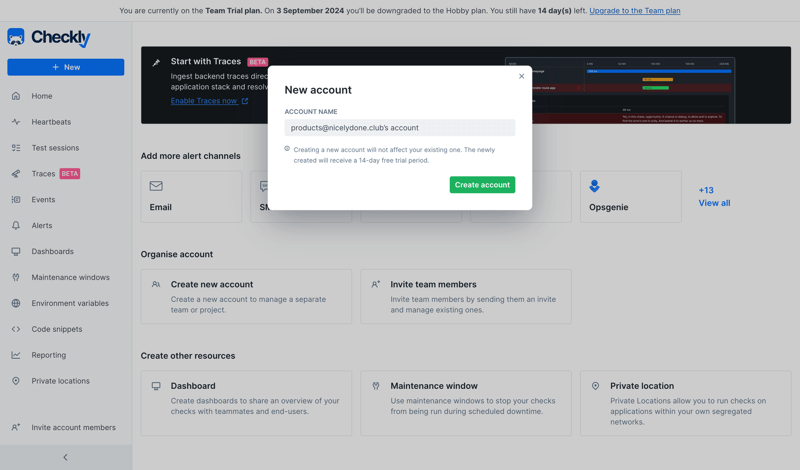 Checkly
			            ux ui design