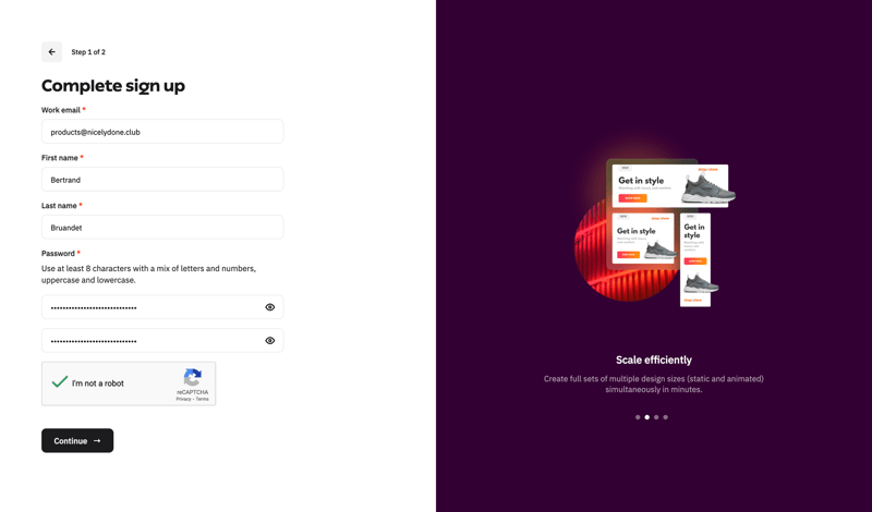 Creatopy screen example