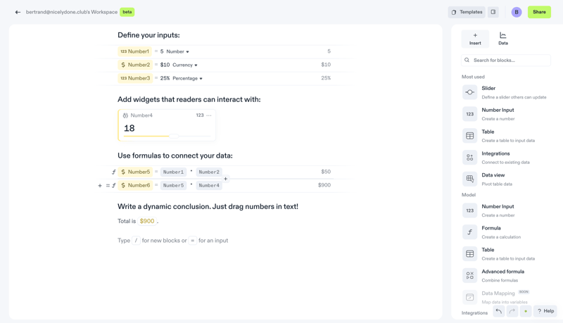 Decipad
			          ux ui design