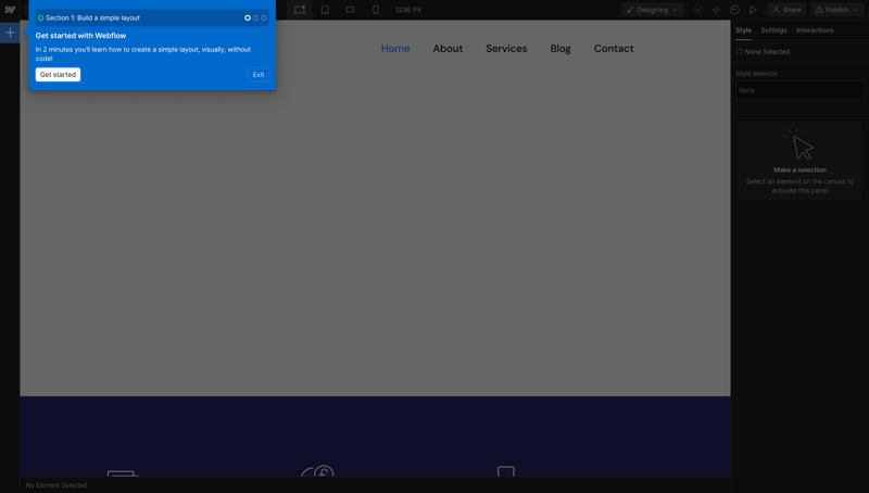 Webflow
			      ux ui design