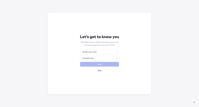 Pitch
			    ux ui design