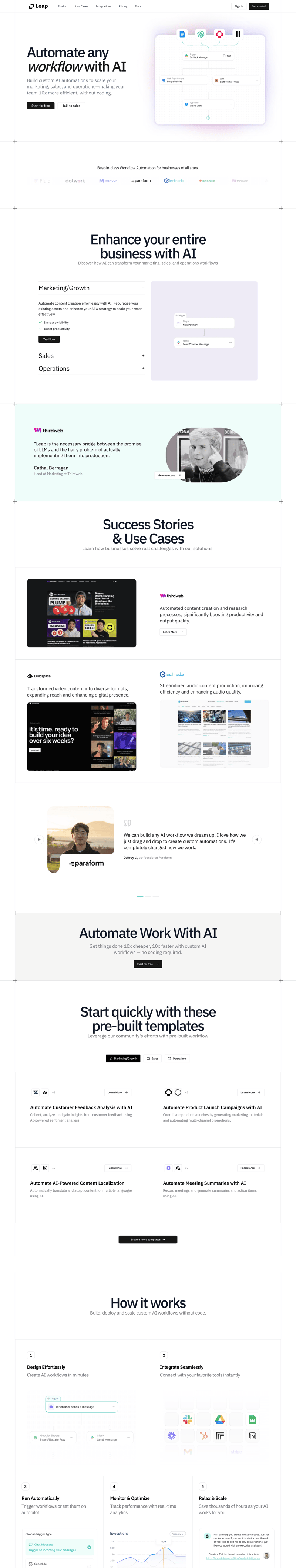 Leap
				 page example