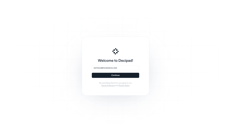 Decipad
			      ux ui design