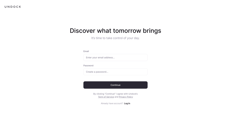 Undock
			      ux ui design