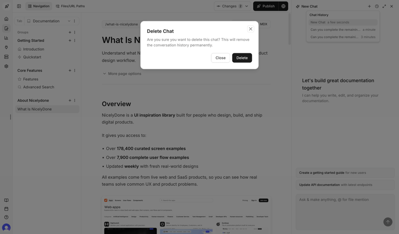 Documentation.AI screen example