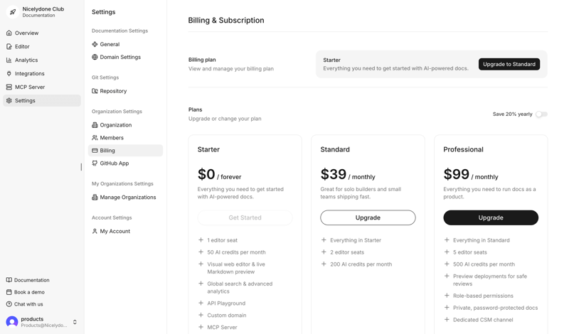 Documentation.AI screen example