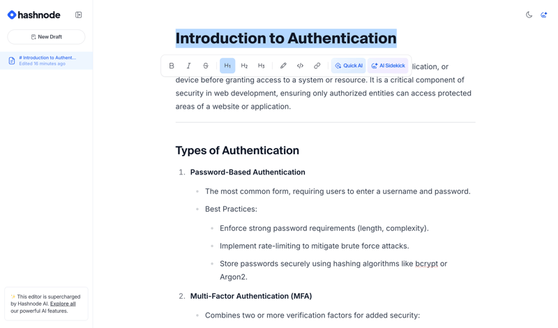 Hashnode
			                 ux ui design
