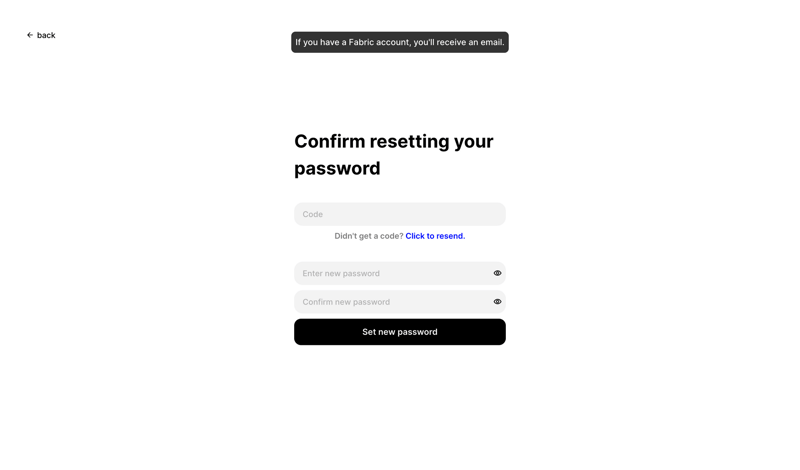 Fabric screen example