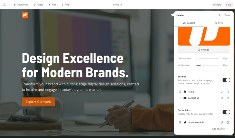 Durable screen example