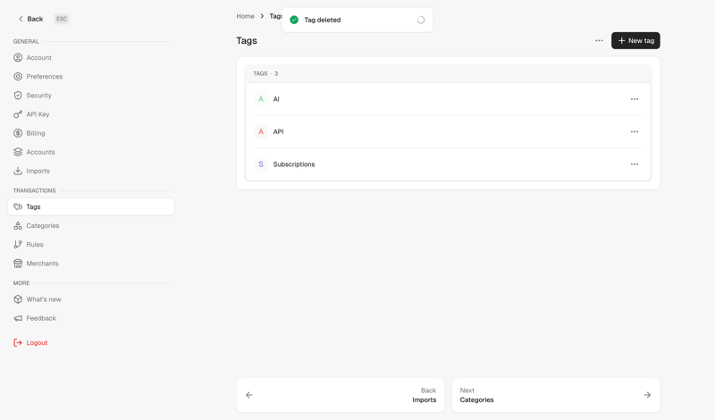 Maybe Finance screen example