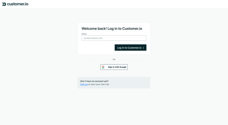 Customer.io
			         ux ui design