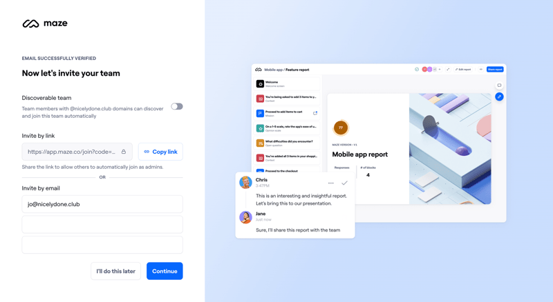 Maze
			      ux ui design