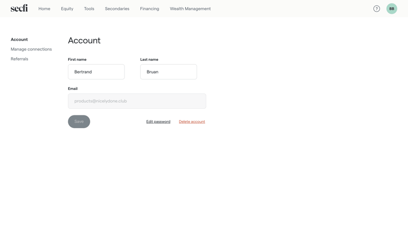 Secfi
			              ux ui design