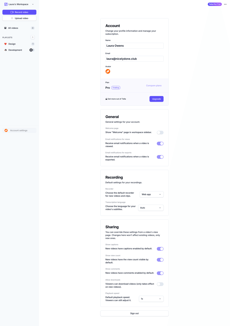Tella
			               ux ui design