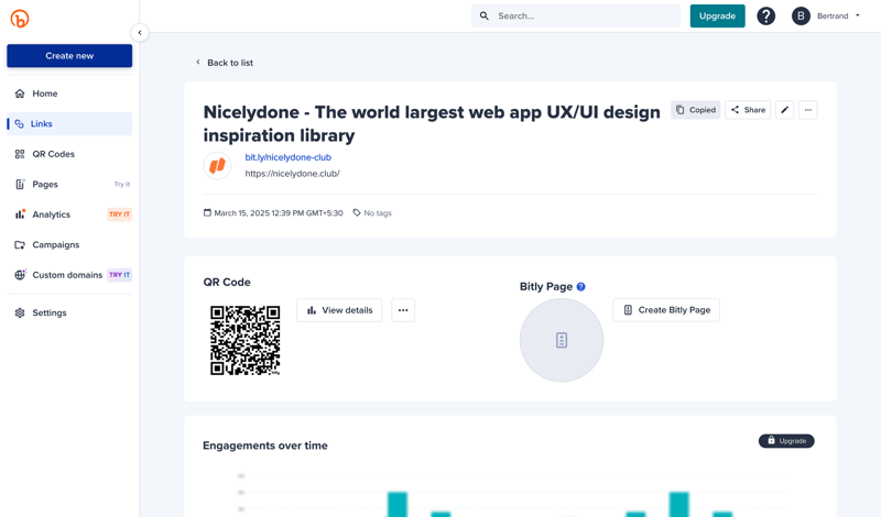 Bitly
			             ux ui design