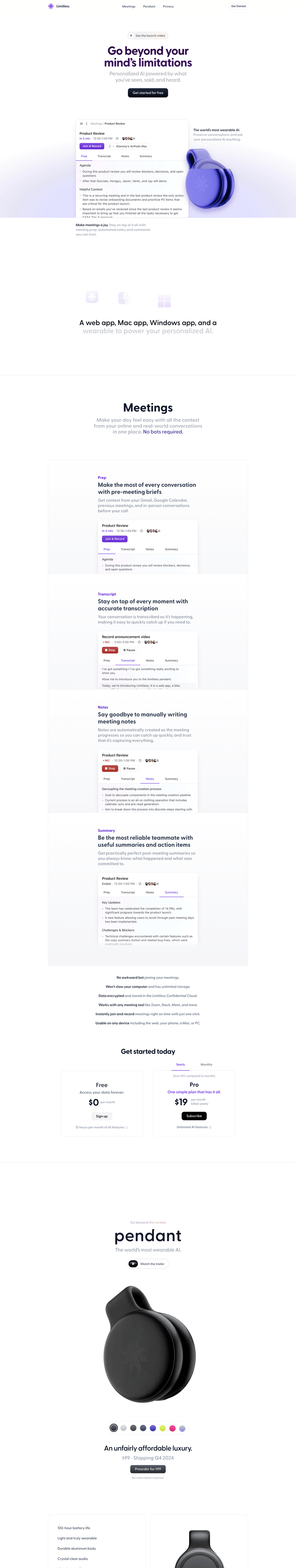 Limitless
				 page example