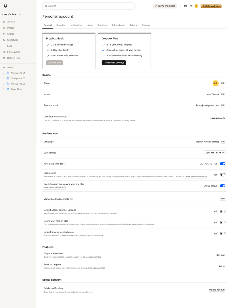 Dropbox
			            ux ui design