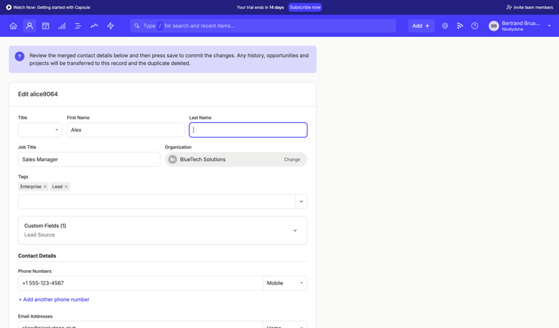 Capsule
			   ux ui design