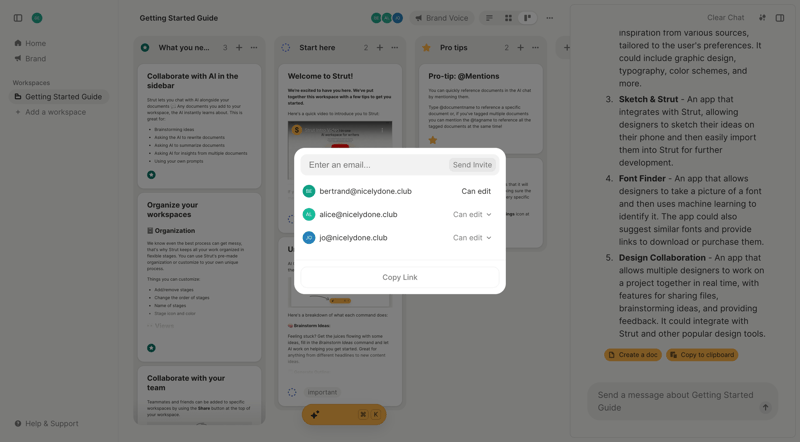 Strut
			          ux ui design