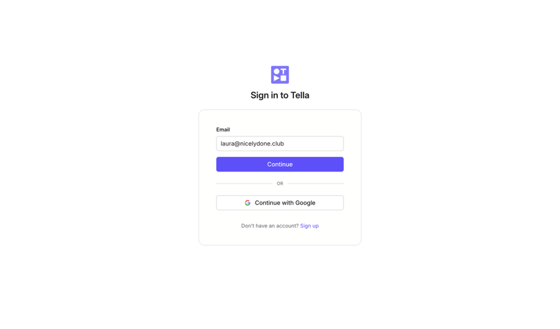 Tella
			           ux ui design