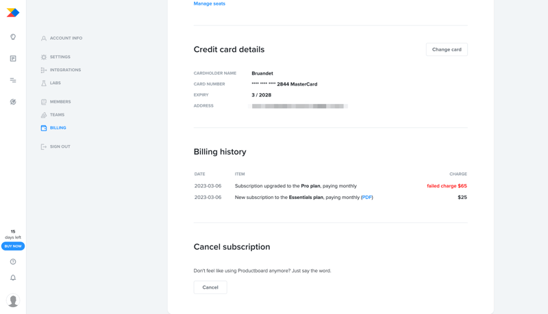 Productboard
			         ux ui design