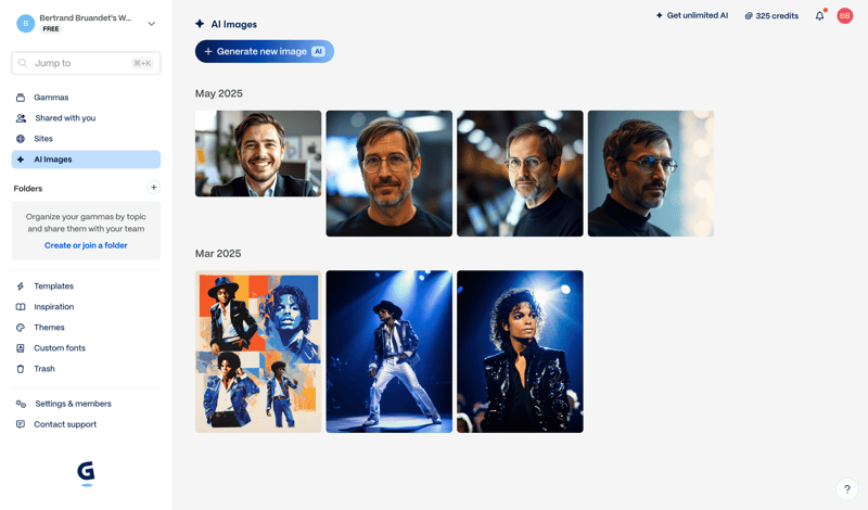 Gamma screen example