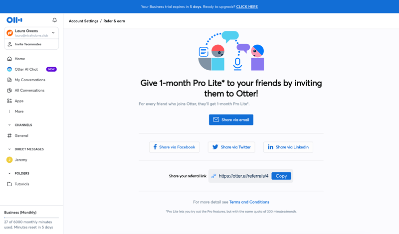 Otter
			         ux ui design