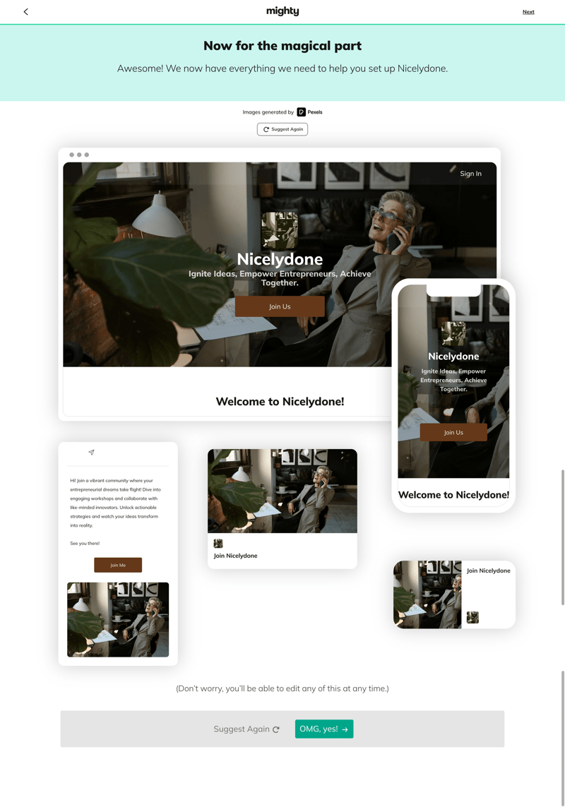 Mighty
			     ux ui design