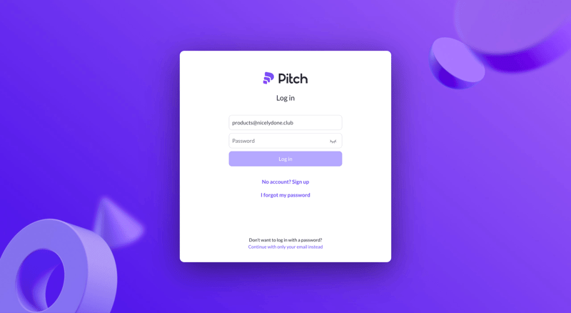 Pitch
			           ux ui design