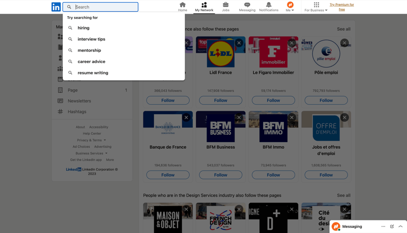 Linkedin
			      ux ui design