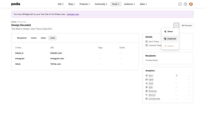 Podia
			             ux ui design