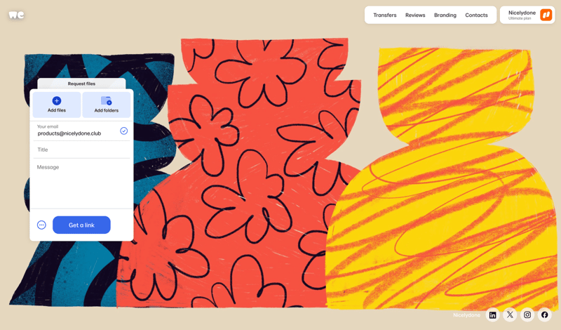 WeTransfer
			    ux ui design