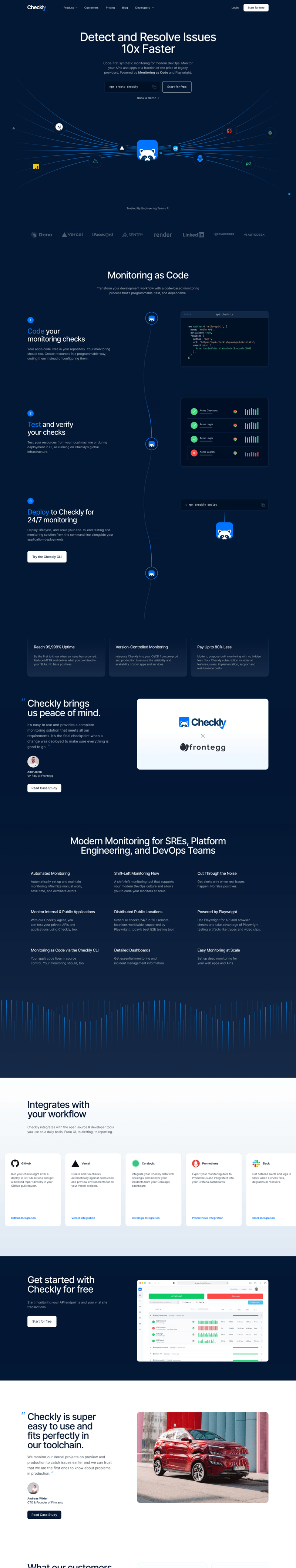 Checkly
			      ux ui design