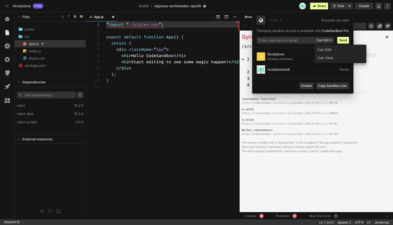CodeSandbox
			             ux ui design