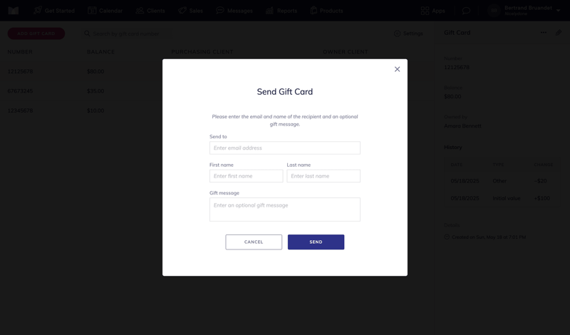 Mangomint screen example